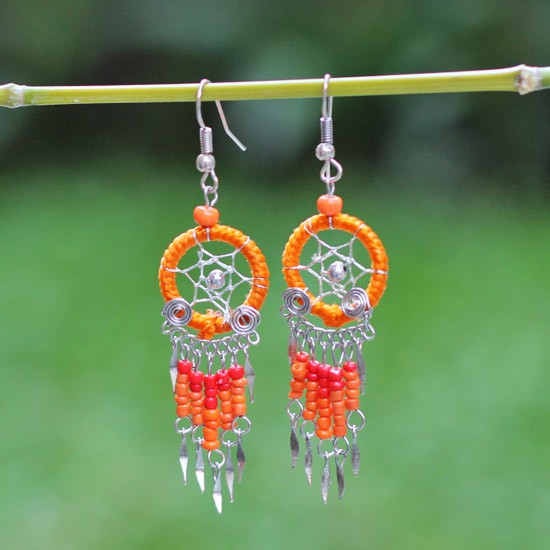 Orange Dream Catcher