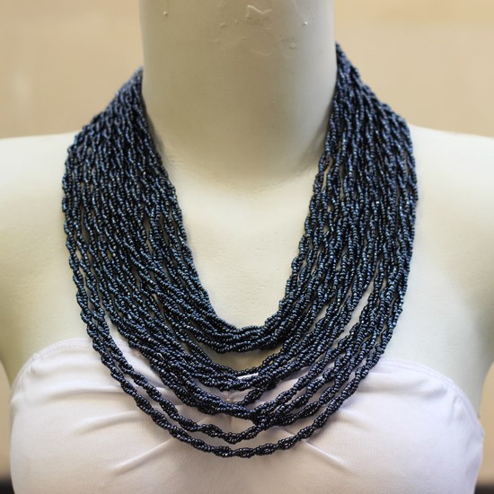 Grey beads twist