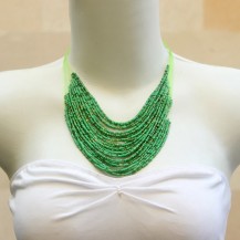 'String Chain with Green Beads