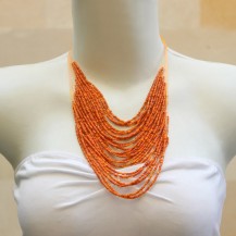 'String Chain with Orange Beads