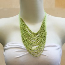 'String Chain with Light Green Beads