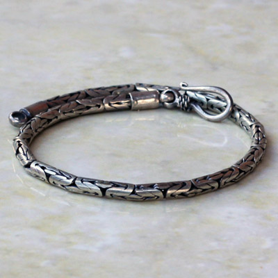 Island Bracelet Plain - Hammered - IMSC